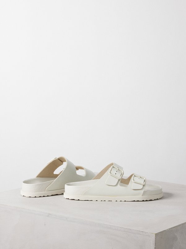 White Arizona leather sandals | Birkenstock | MATCHES UK