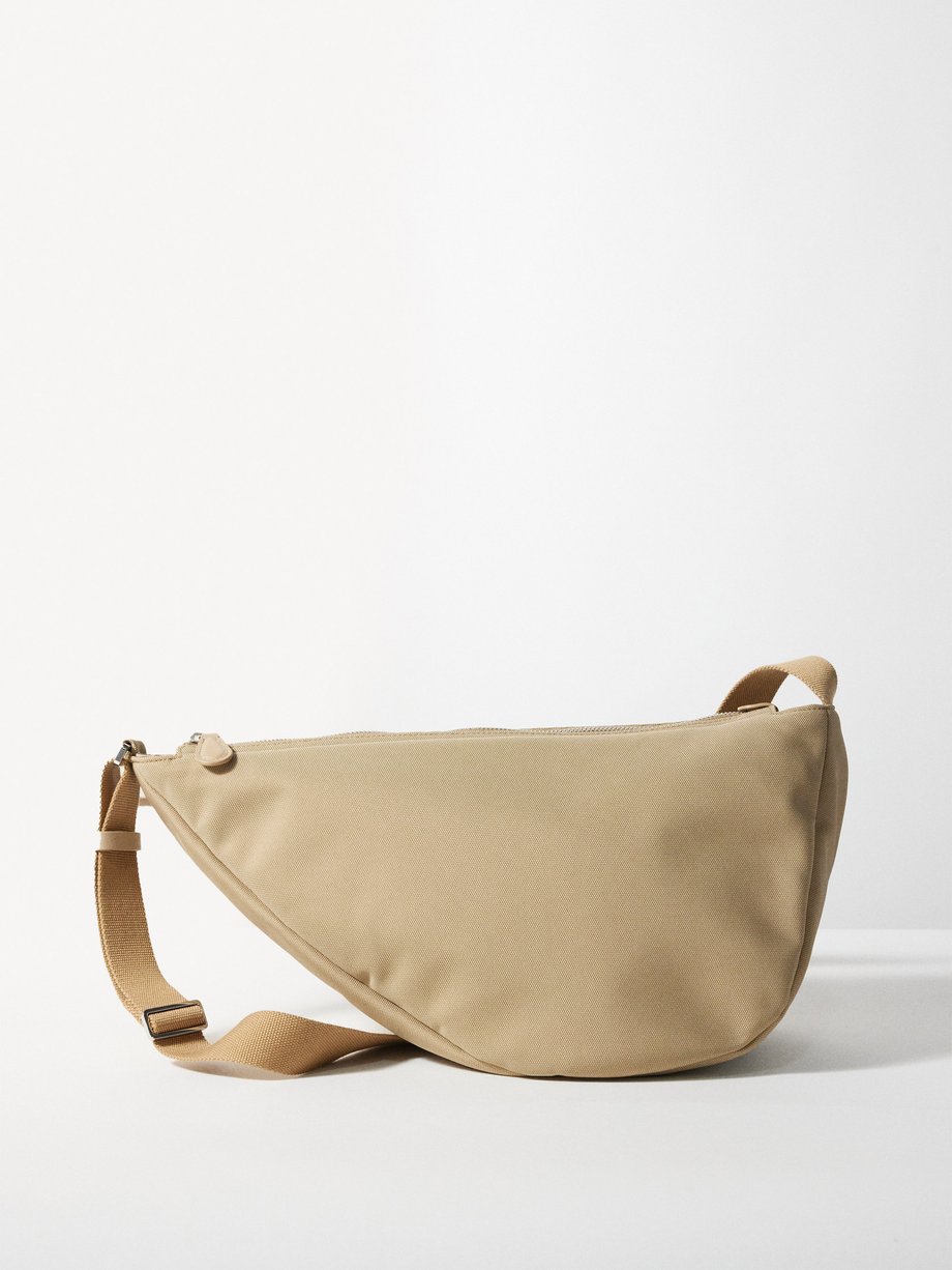 the row Slouchy Banana Small Textured-leather Shoulder Bag