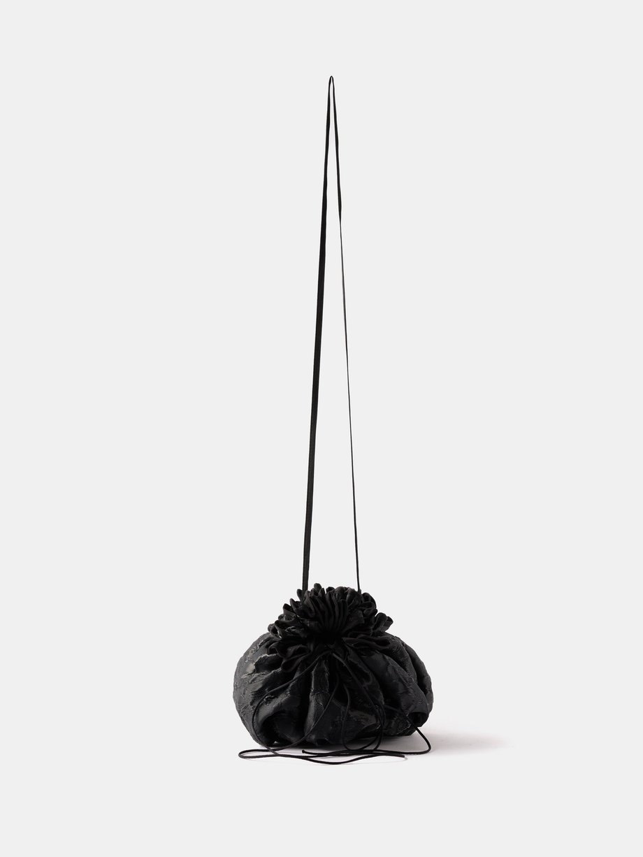 Black Sofie luna-jacquard clutch bag | Cecilie Bahnsen | MATCHES UK