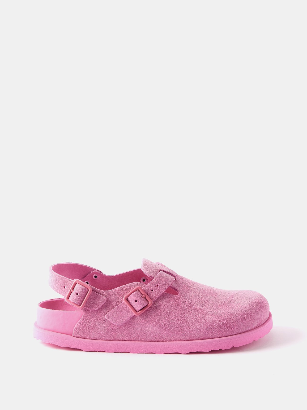 Pink Tokio suede slingback loafers | Birkenstock | MATCHES UK
