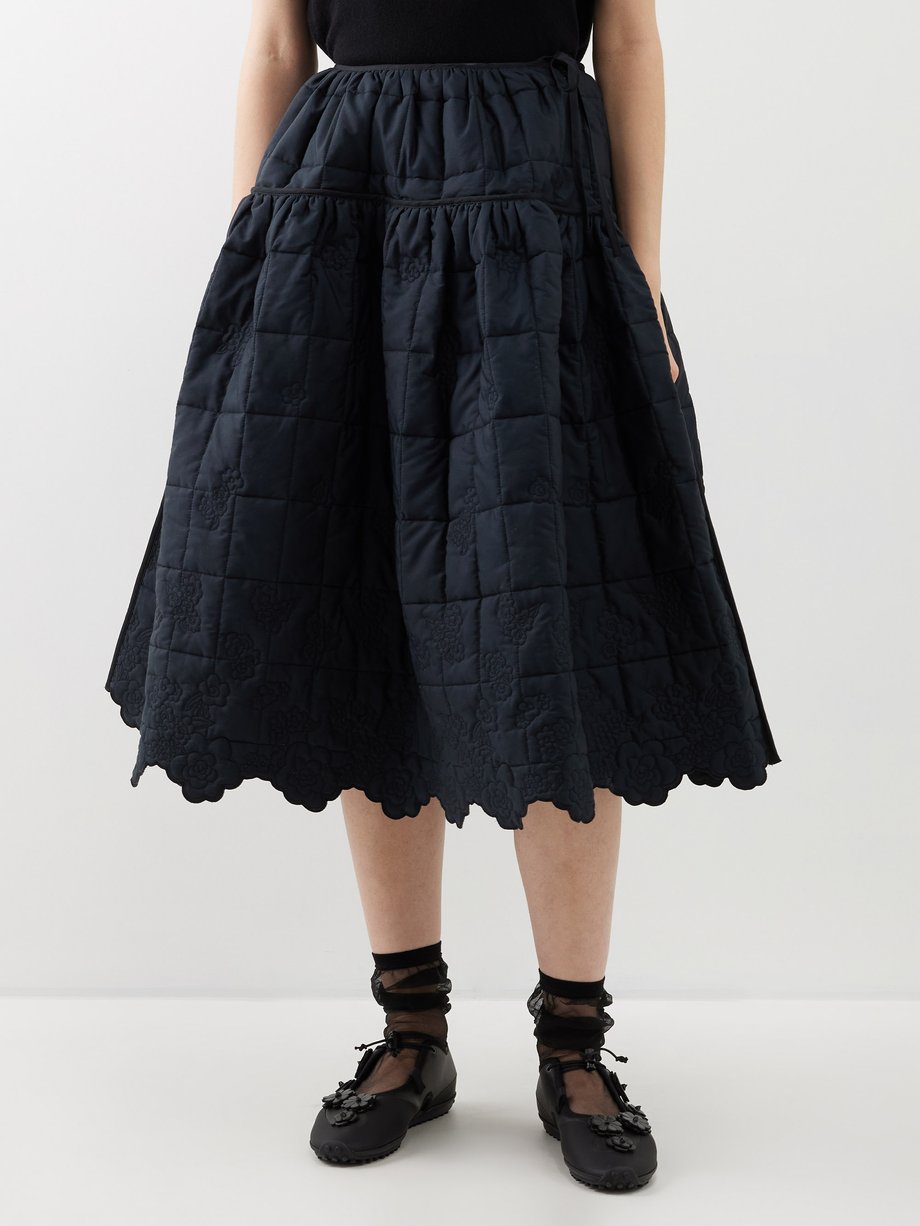 Cecilie Bahnsenrosie Quilted Cotton Skirt