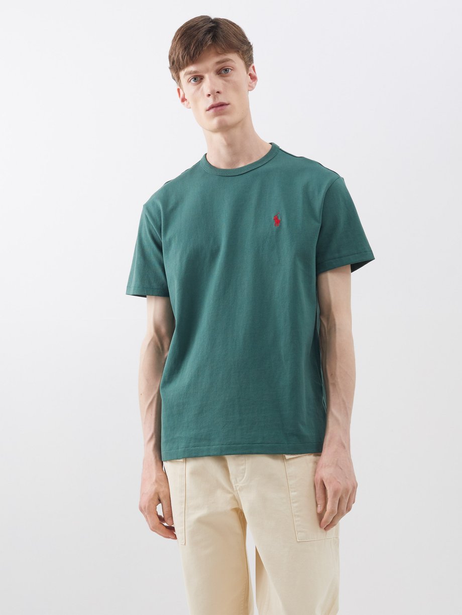 Green Classic-fit cotton-jersey T-shirt | Polo Ralph Lauren | MATCHES UK