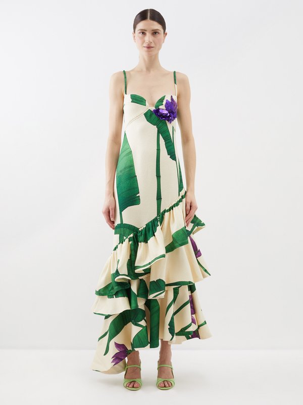Johanna Ortiz Tersoro Geologico wool-blend maxi dress