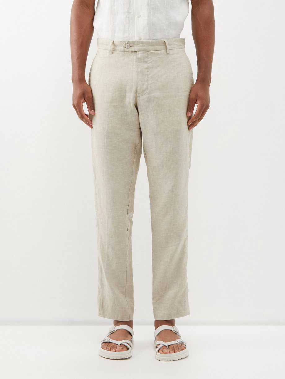 Linen-Cotton Pull-On Pants | Gap