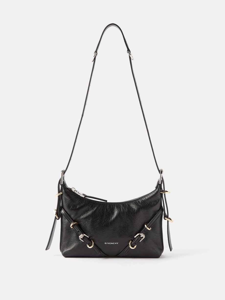 Black Voyou mini leather shoulder bag | Givenchy | MATCHESFASHION UK