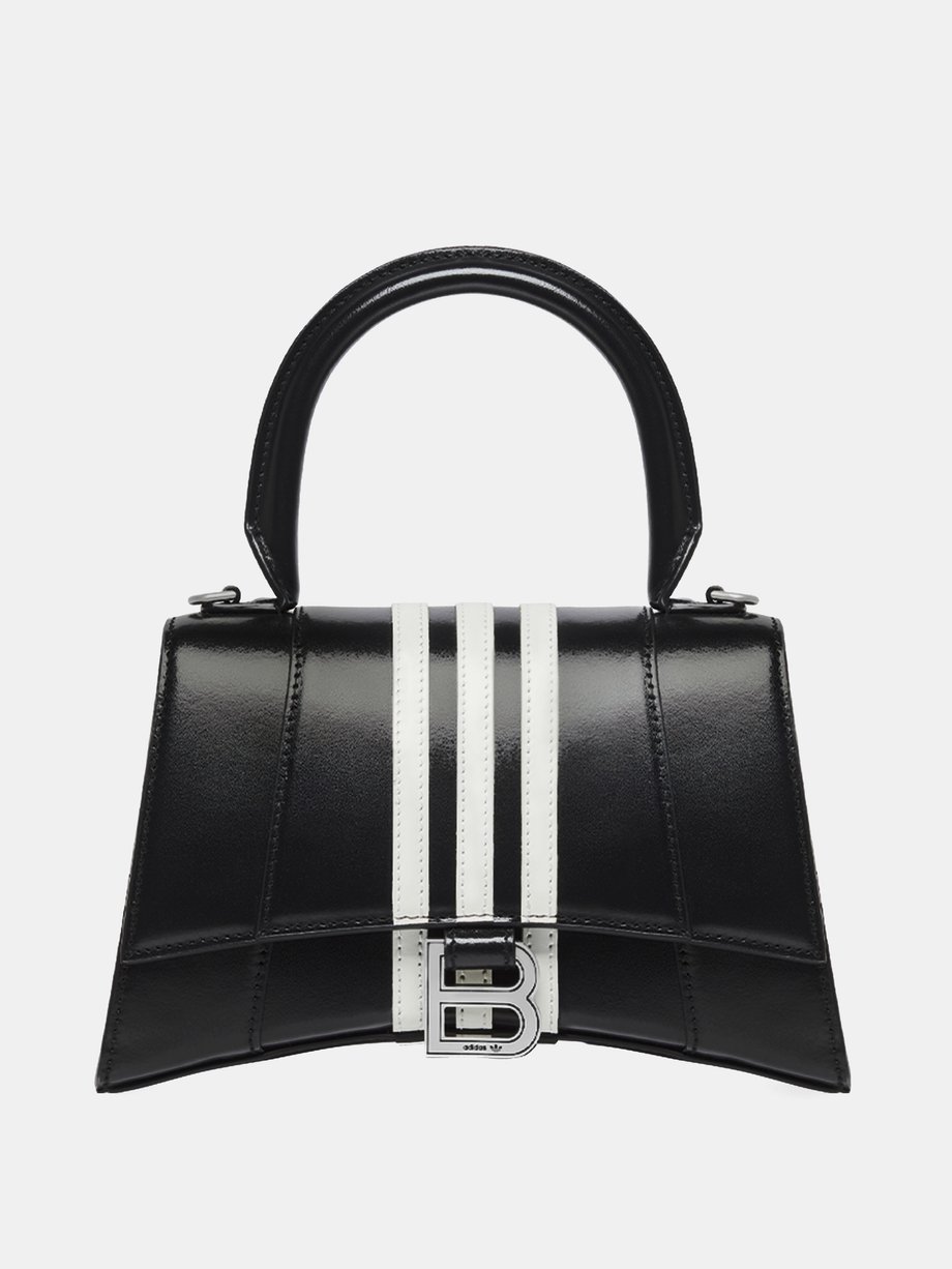 Black X adidas Hourglass S leather bag | Balenciaga | MATCHES UK
