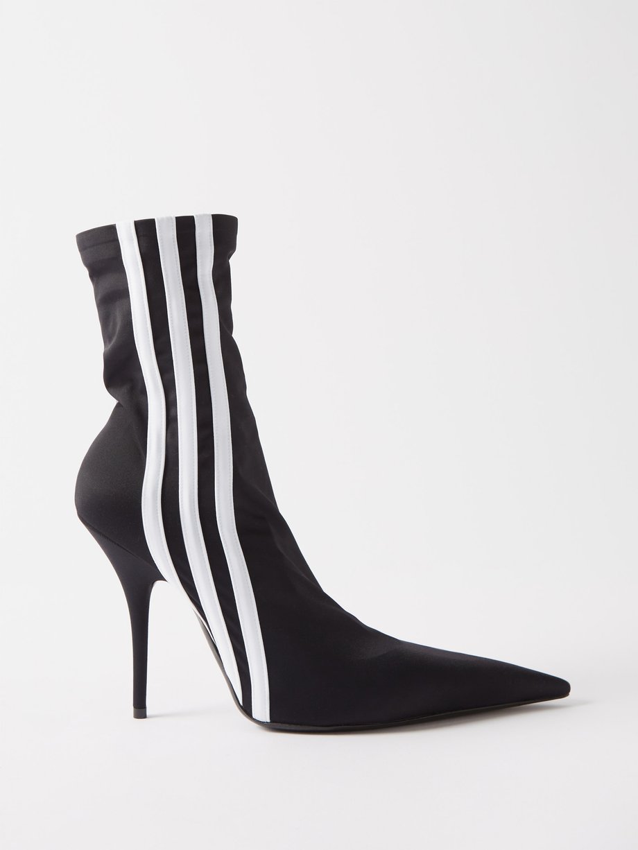 Black X adidas spandex-knit ankle boots | Balenciaga | MATCHESFASHION US