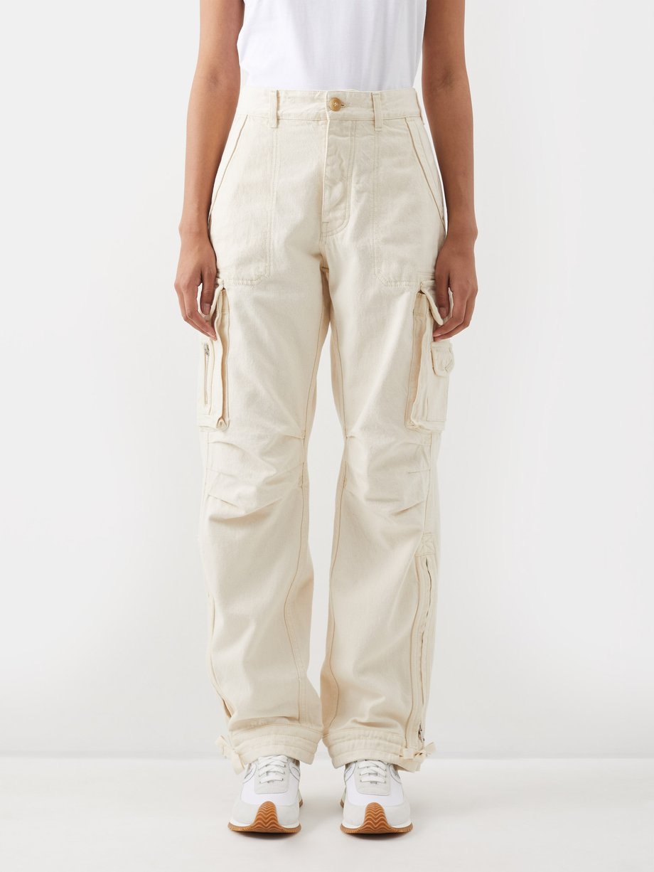 Cargo trousers Pauline Color - CHESTNUT CREAM - Outlet vêtement femme -  Reiko Jeans