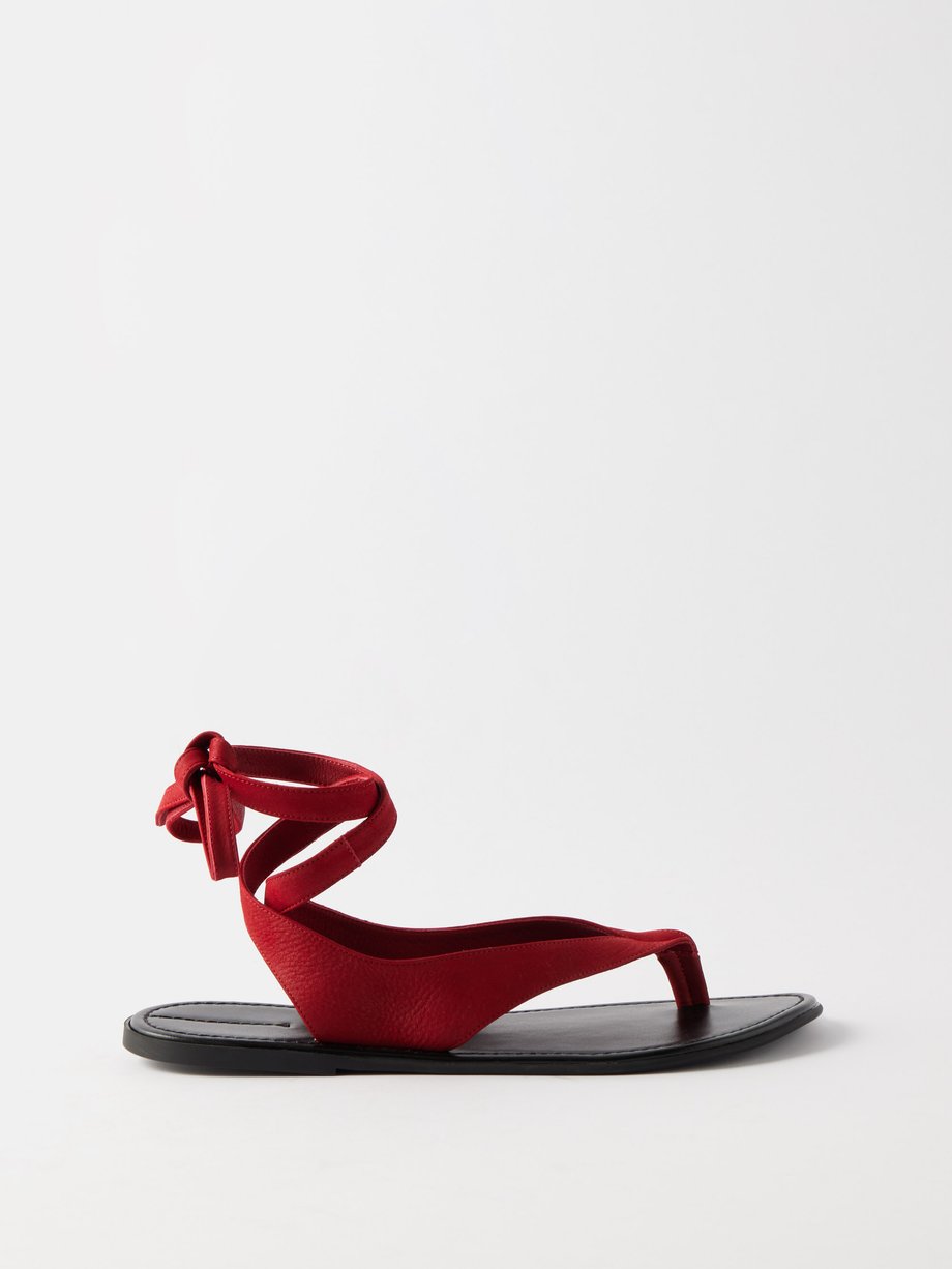Red Beach leather sandals | The Row | MATCHES UK
