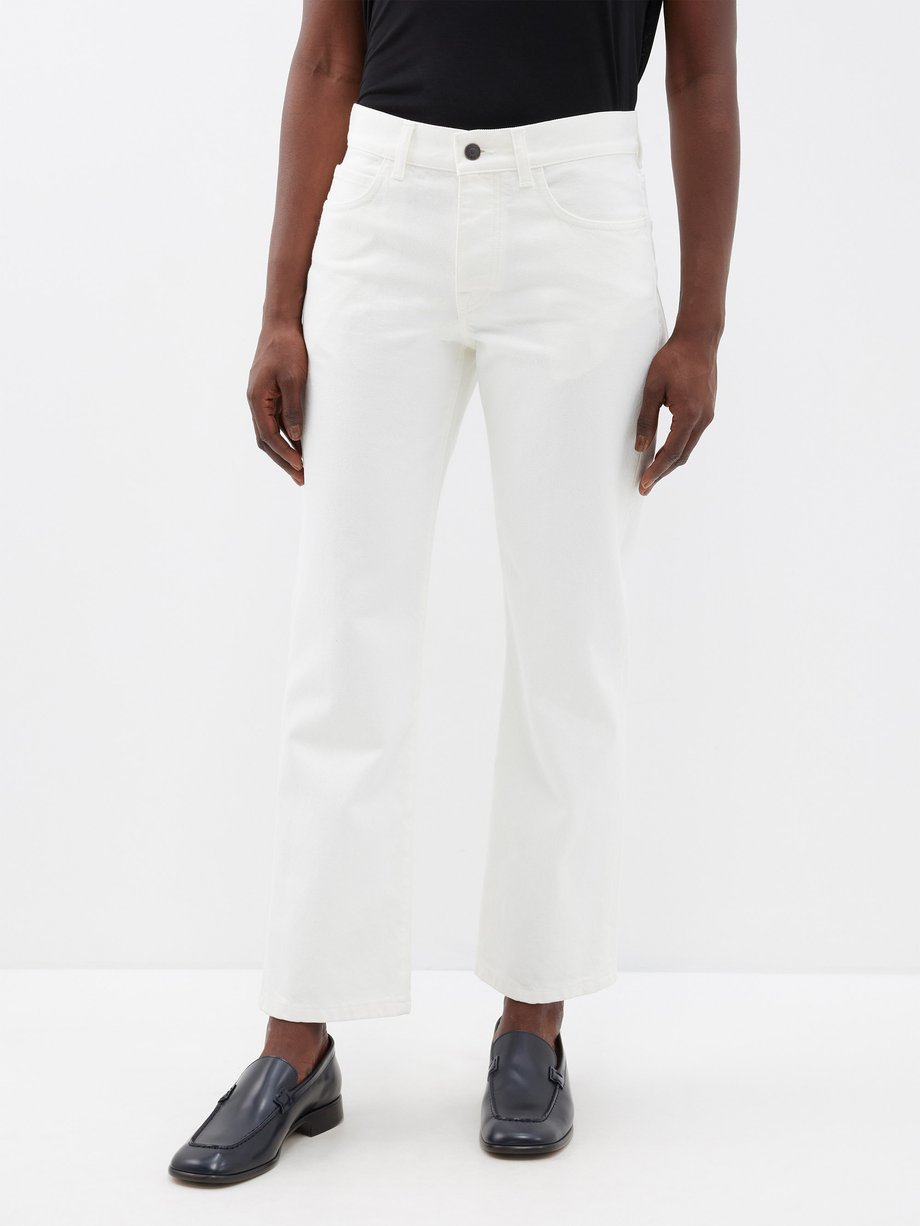 White Goldin slim-leg jeans | The Row | MATCHES UK