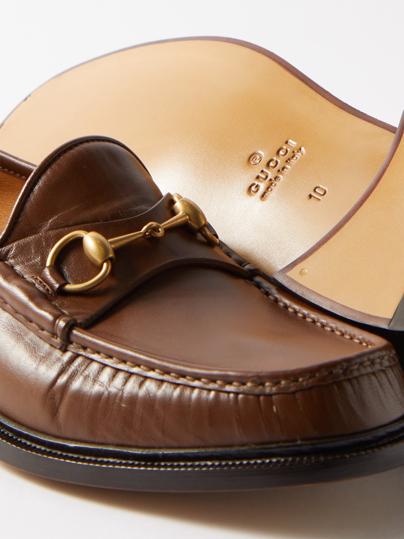 Gucci Men's New $920 Horsebit Loafers Shoes US 11.5