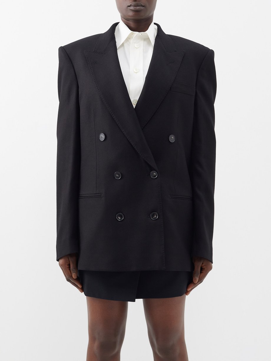 Black Oversized double-breasted blazer, Stella McCartney