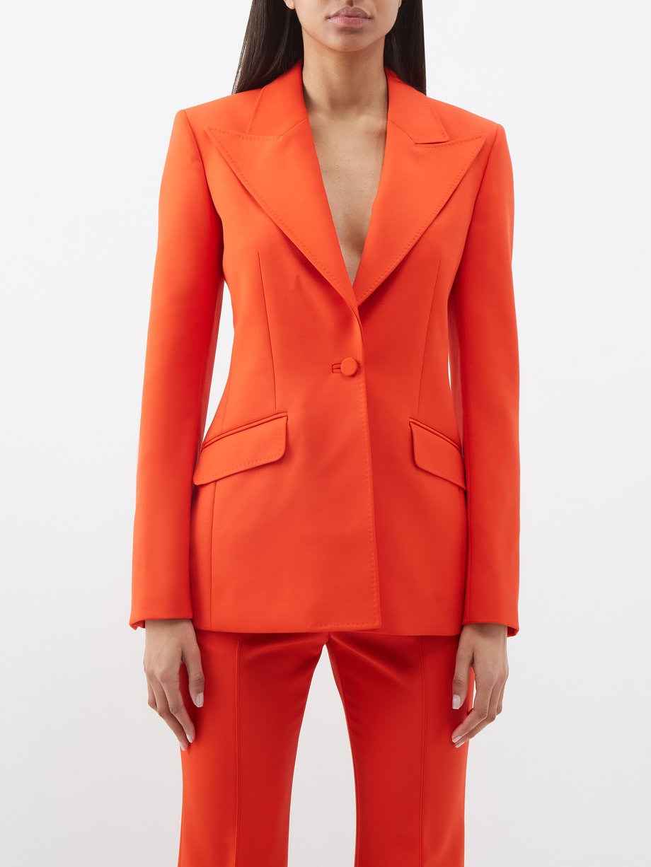 Orange Leiva Sportswear-wool blazer | Gabriela Hearst | MATCHES UK