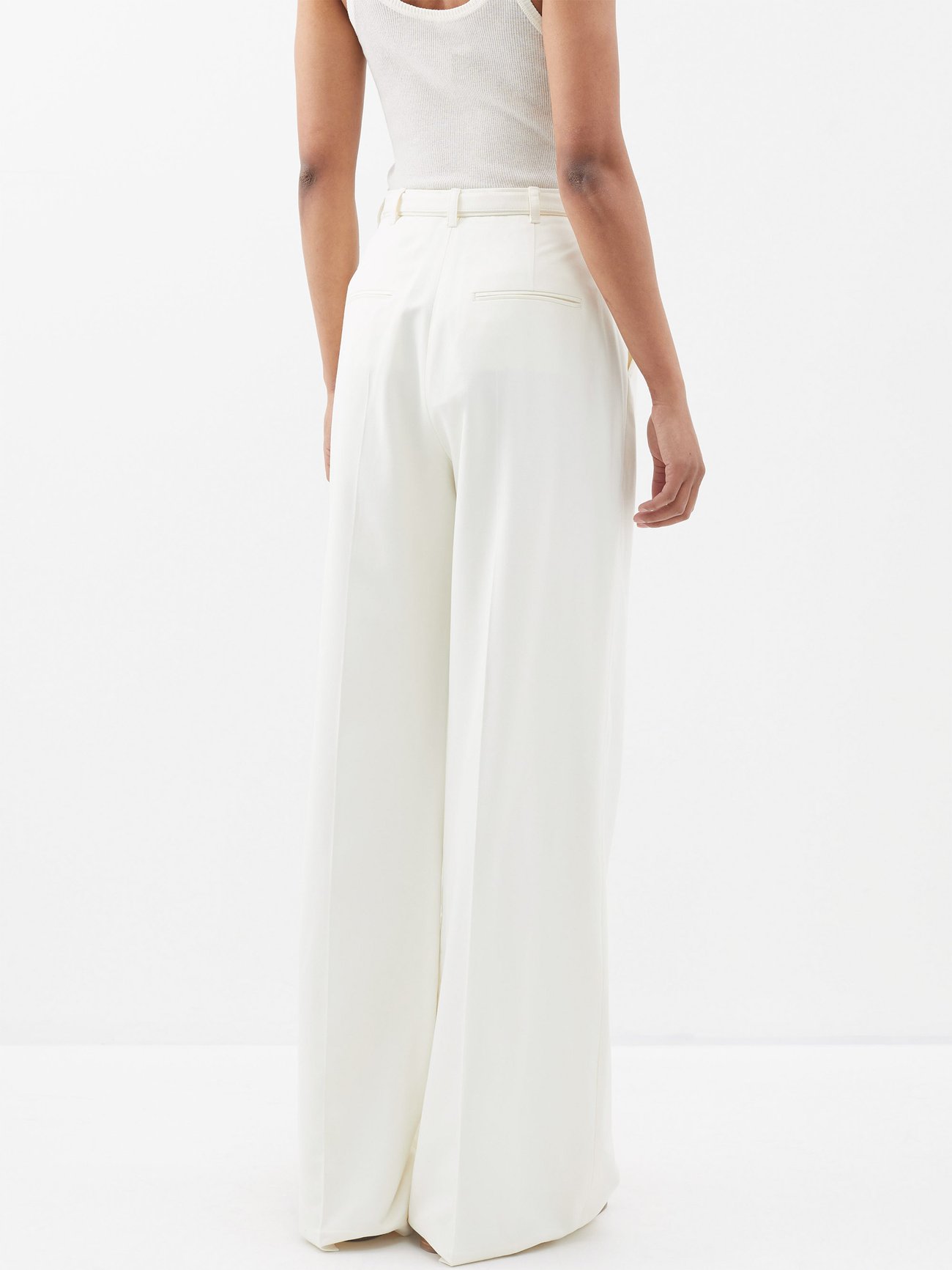 Buy SASSAFRAS Women White Twill Parallel Trousers - Trousers for Women  12288052