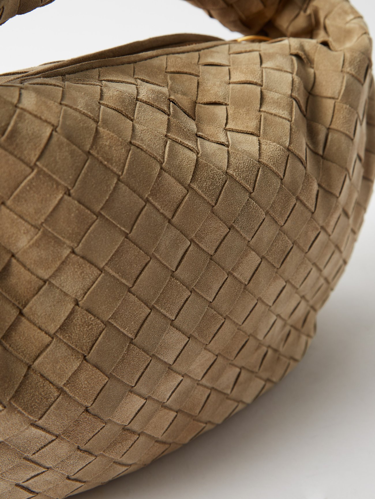 Jodie Small Leather Tote Bag in Brown - Bottega Veneta