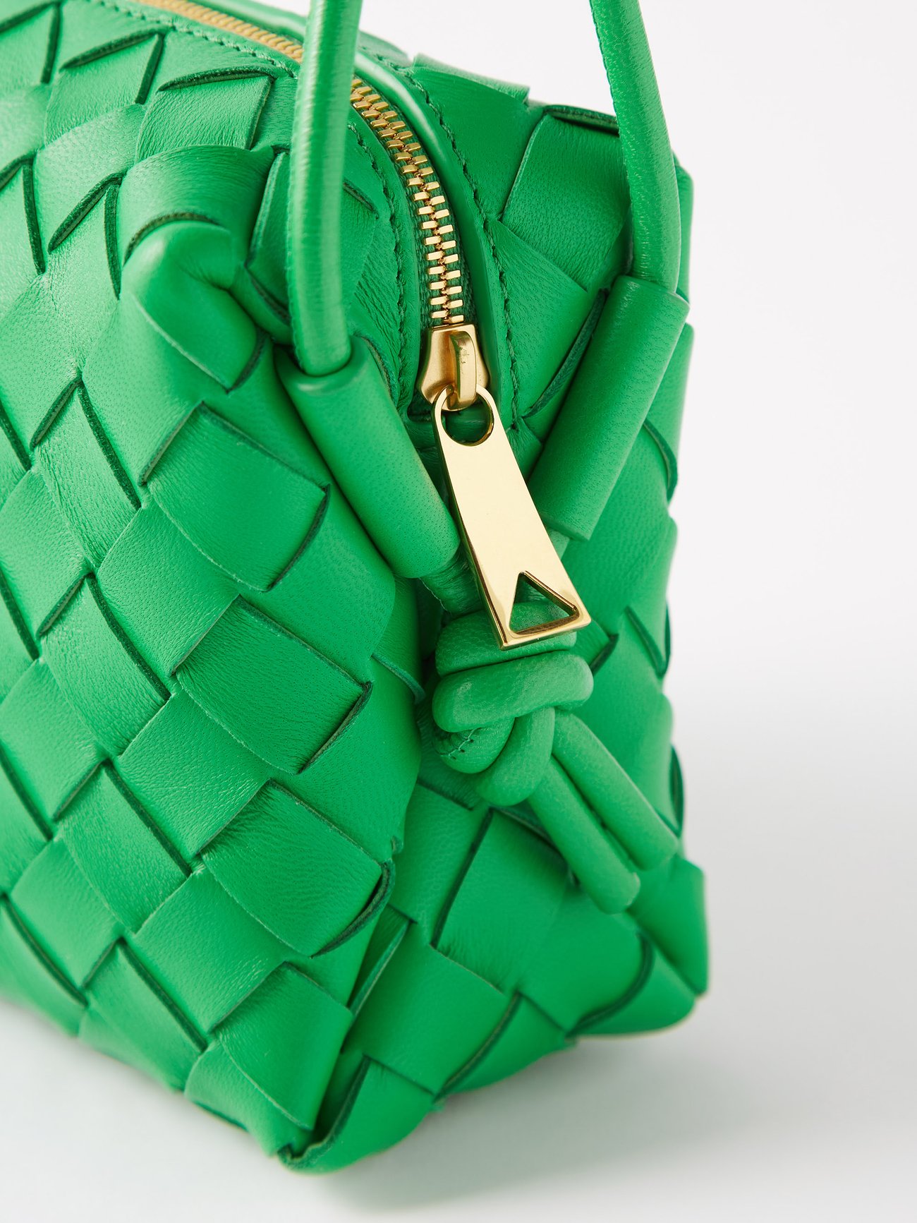 Bottega Veneta Loop Crossbody Bag Intrecciato Nappa Mini Green 226050401