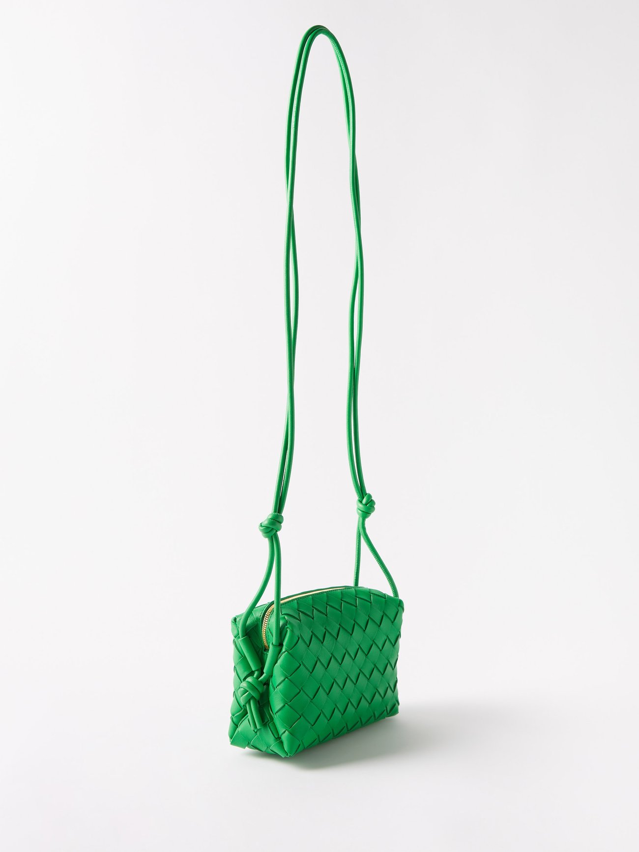 Mini Loop Camera Bag, Used & Preloved Bottega Veneta Crossbody Bag, LXR  USA, Green