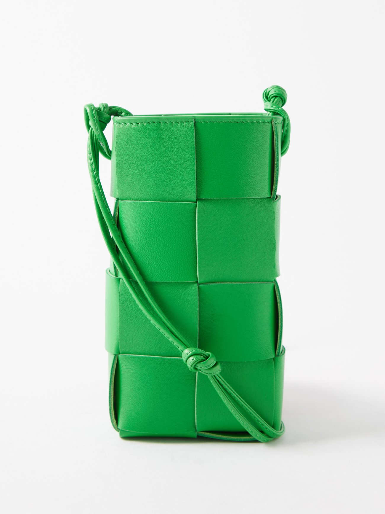 Bottega Veneta - Cassette Racing Green Padded Woven Leather Bag