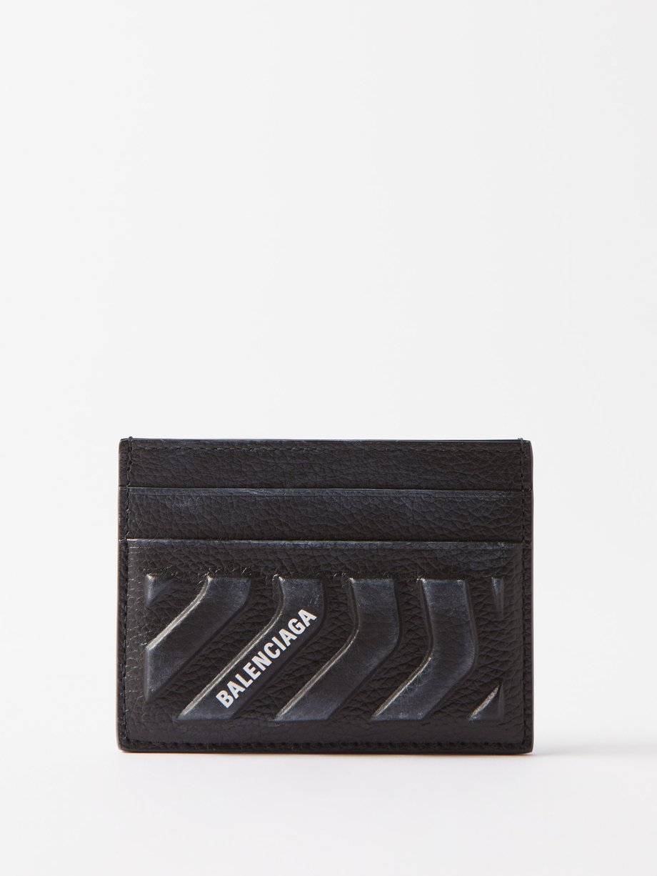 Black Car leather cardholder | Balenciaga | MATCHES UK