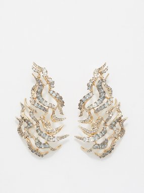 Bibi van der Velden Diamond Haze 18kt gold earrings