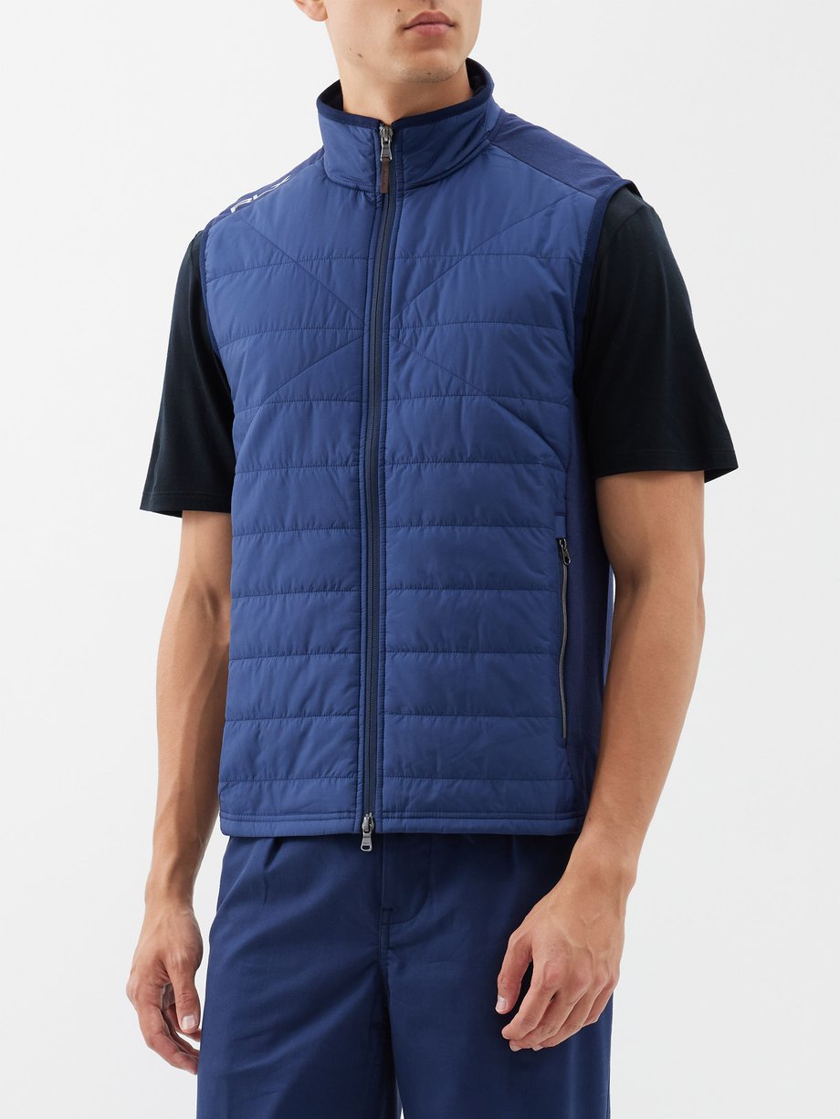 Navy Hybrid quilted-shell gilet | Polo Ralph Lauren | MATCHESFASHION AU