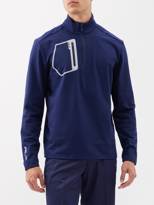 Ralph Lauren Polo (Polo Ralph Lauren) Quarter-zip recycled-fibre jersey sweatshirt