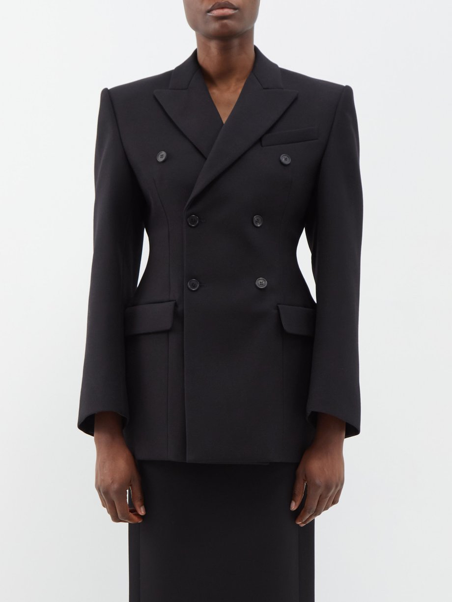 Black Released 12 double-breasted wool jacket | WARDROBE.NYC ...