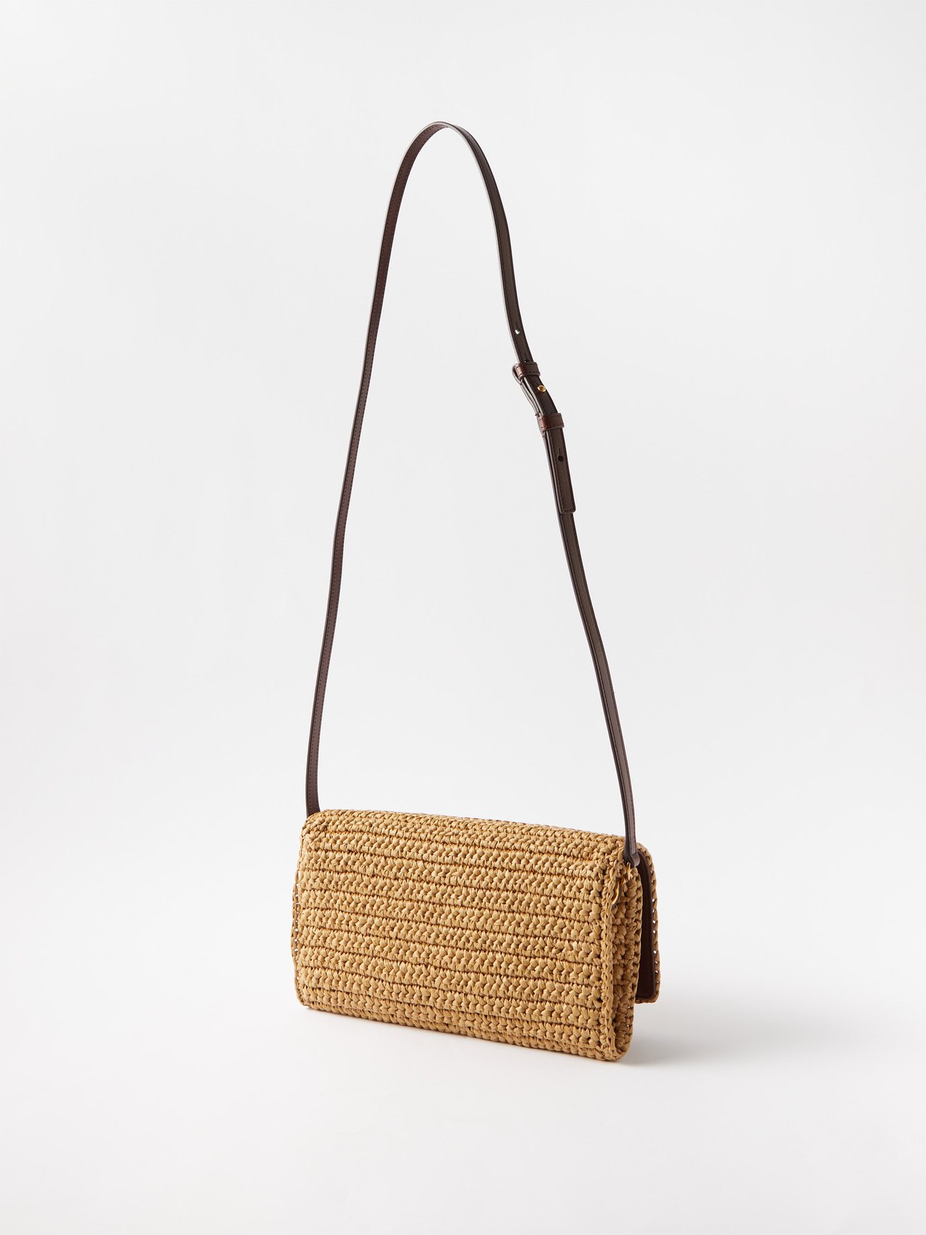 Saint Laurent Kate 99 YSL Raffia Tassel Shoulder Bag - Bergdorf