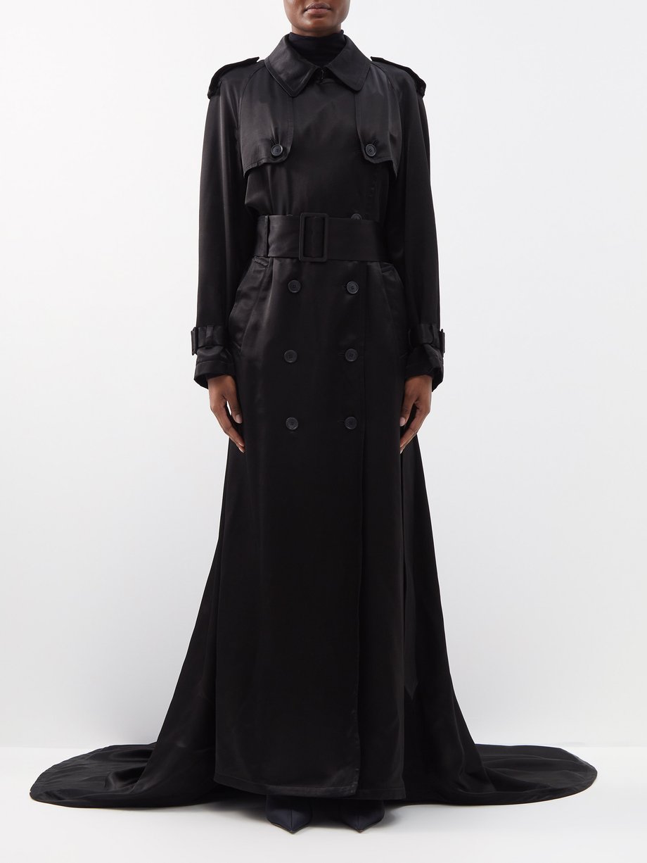 Balenciaga Ladies Beige Belted Trench Coat  eBay