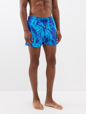 Blue Mahina crab-print recycled-fibre swim shorts, Vilebrequin