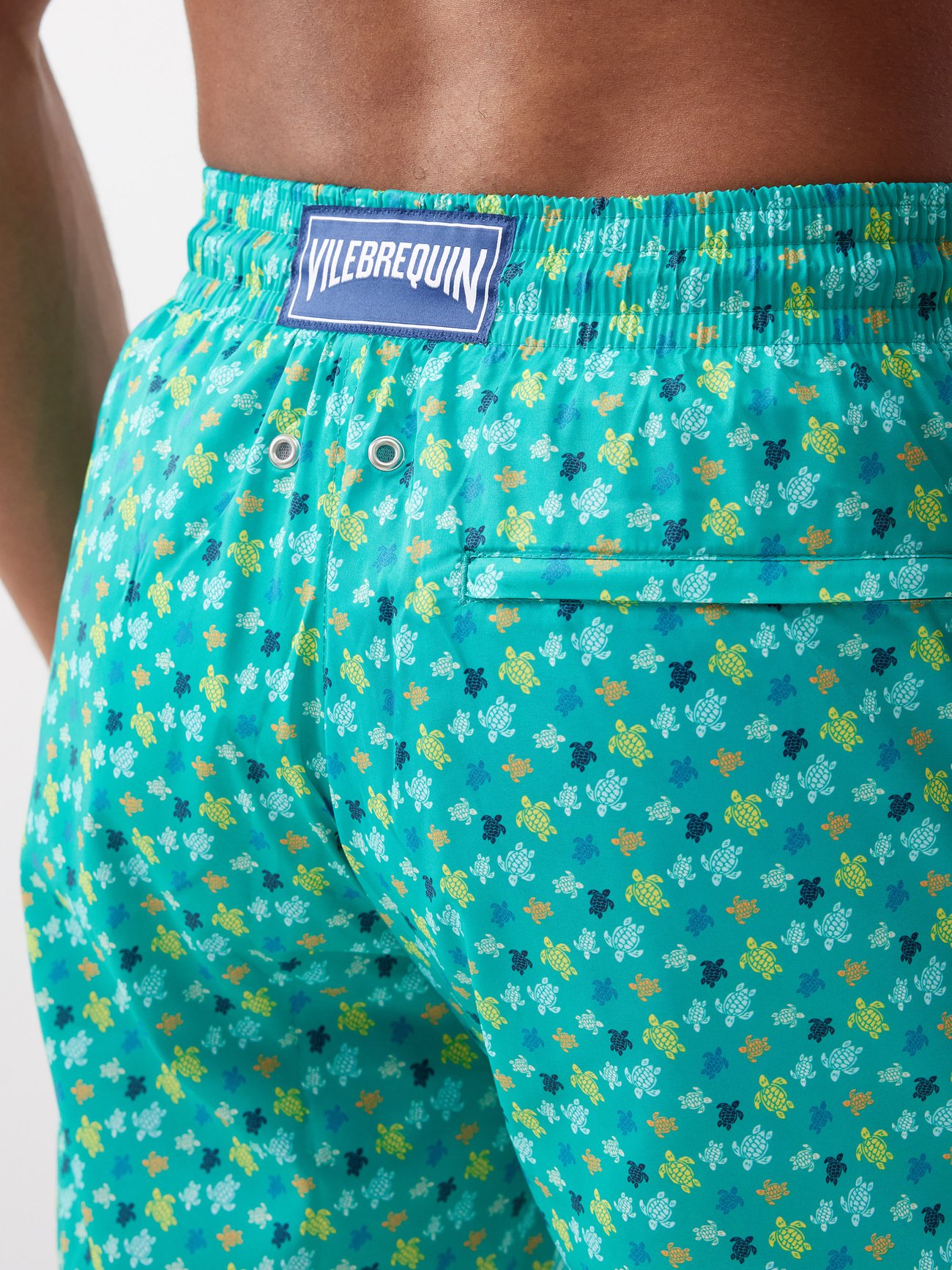 Mahina turtle-print recycled swim shorts