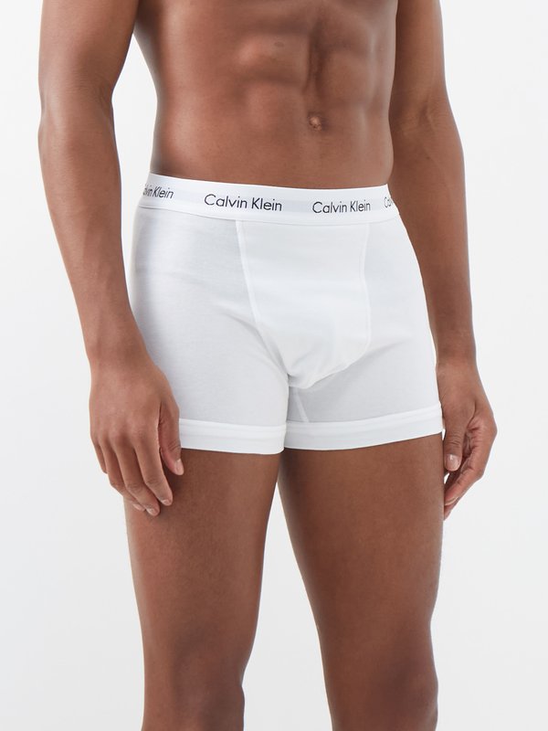 Calvin Klein Underwear Ensemble de trois boxers en coton stretch