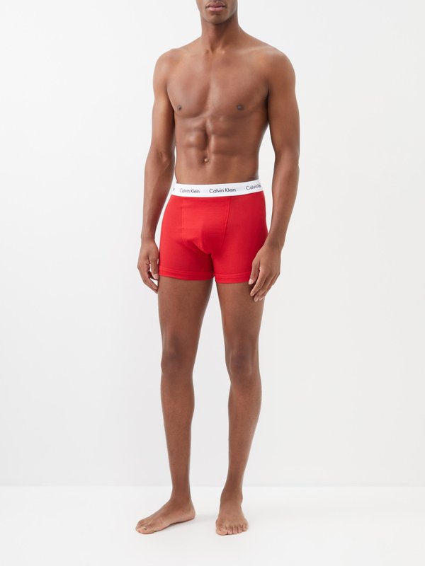 Calvin Klein Underwear Ensemble de trois boxers en coton mélangé