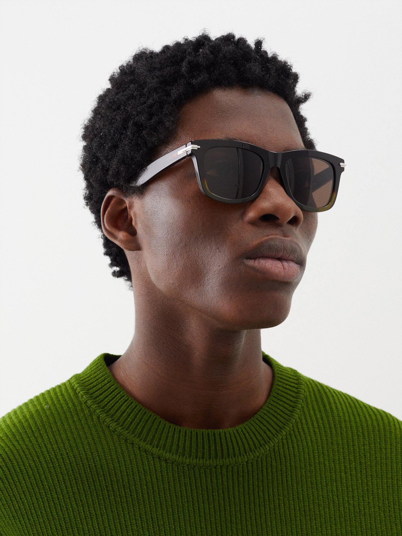 Brown DiorBlackSuit S11I D-frame acetate sunglasses | DIOR | MATCHES UK