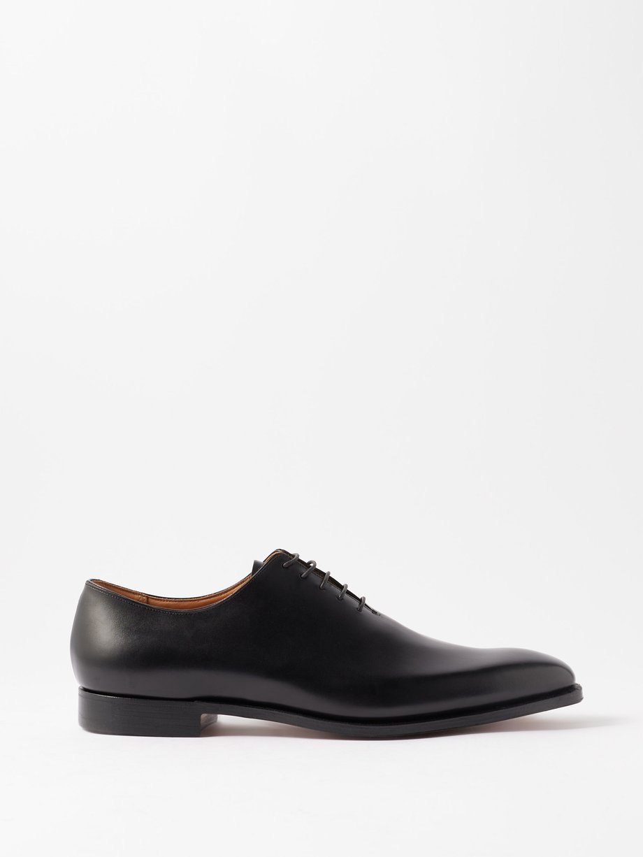 Black Alex leather Derby shoes | Crockett & Jones | MATCHES UK