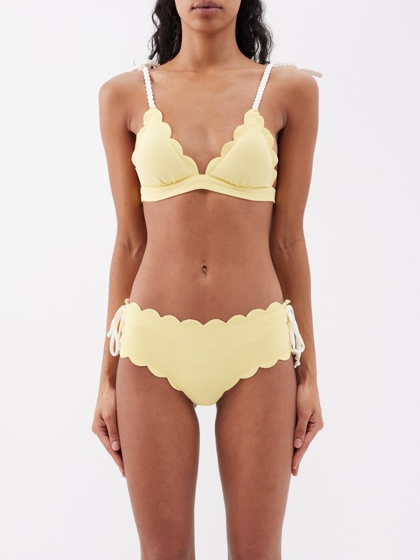 Marysia (Marysia ) Broadway scalloped bikini top