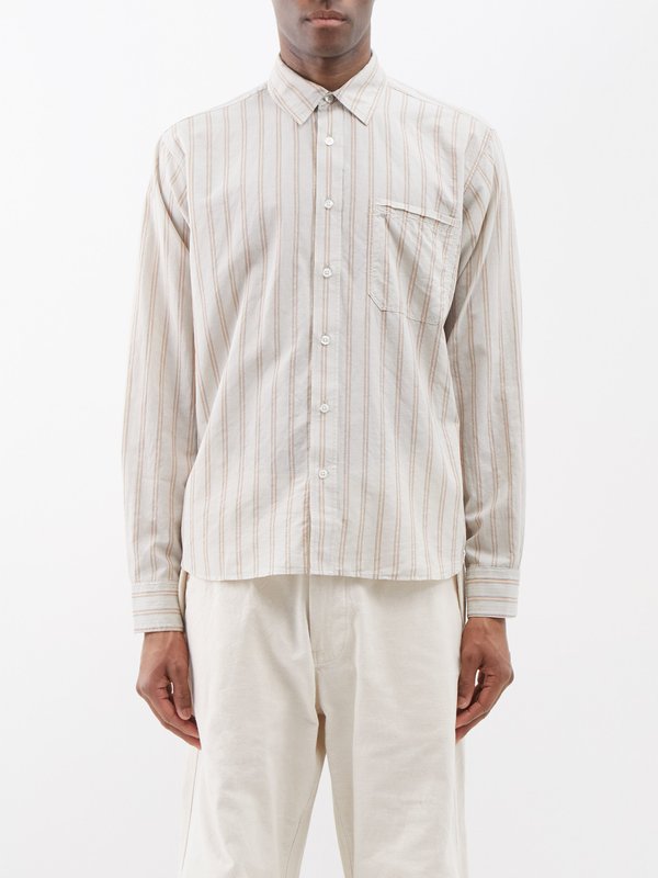 Orlebar Brown Grasmoor striped cotton shirt