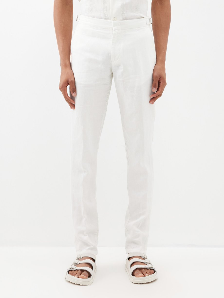 Orlebar Brown Griffon Linen Tailored Trousers - Farfetch
