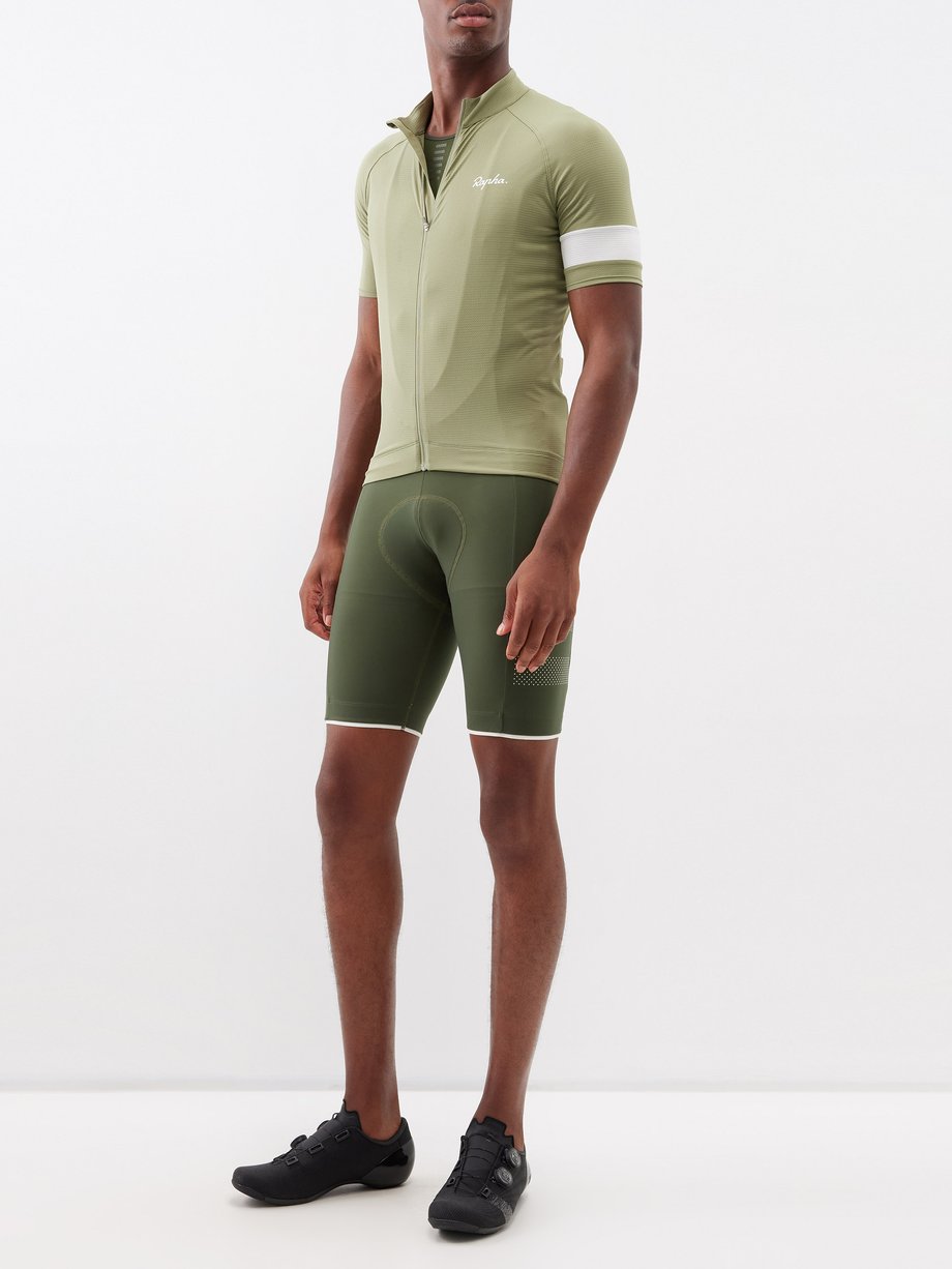 Green Core zipped cycling jersey | rapha | MATCHES UK