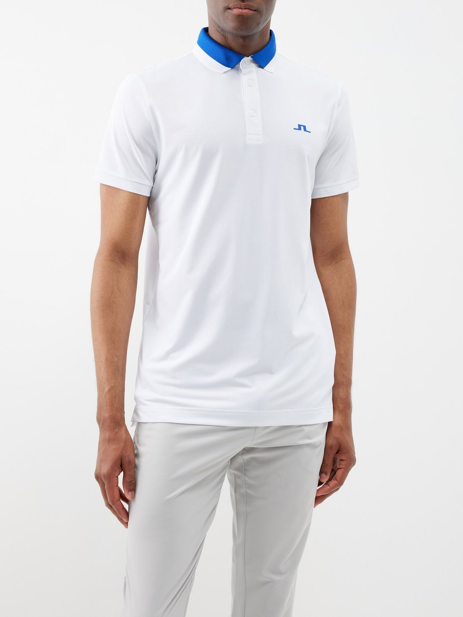 White technical golf polo shirt | J.Lindeberg | MATCHESFASHION US