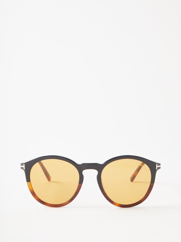 Tom Ford Eyewear (Tom Ford) Elton D-frame tortoiseshell-acetate sunglasses