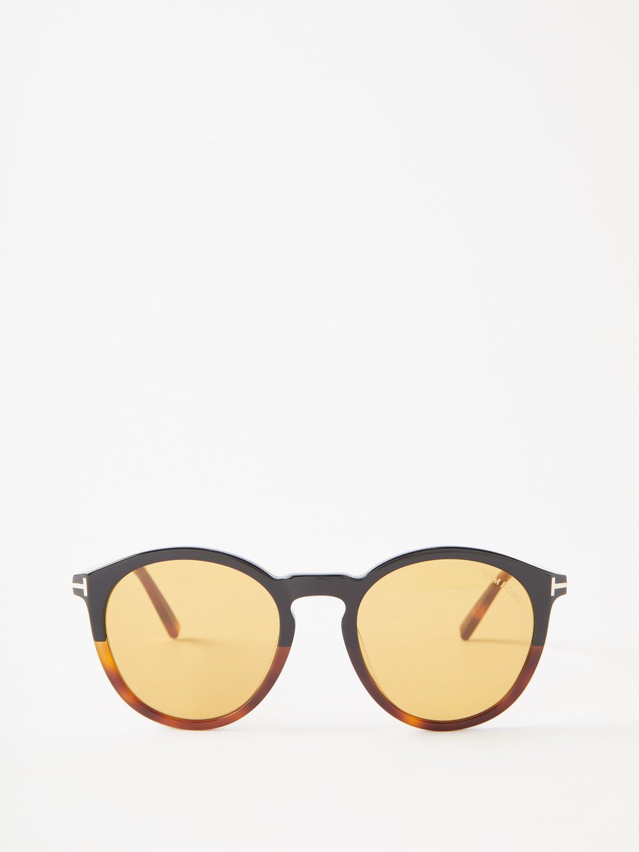 Tom Ford Eyewear (Tom Ford) Elton D-frame tortoiseshell-acetate sunglasses