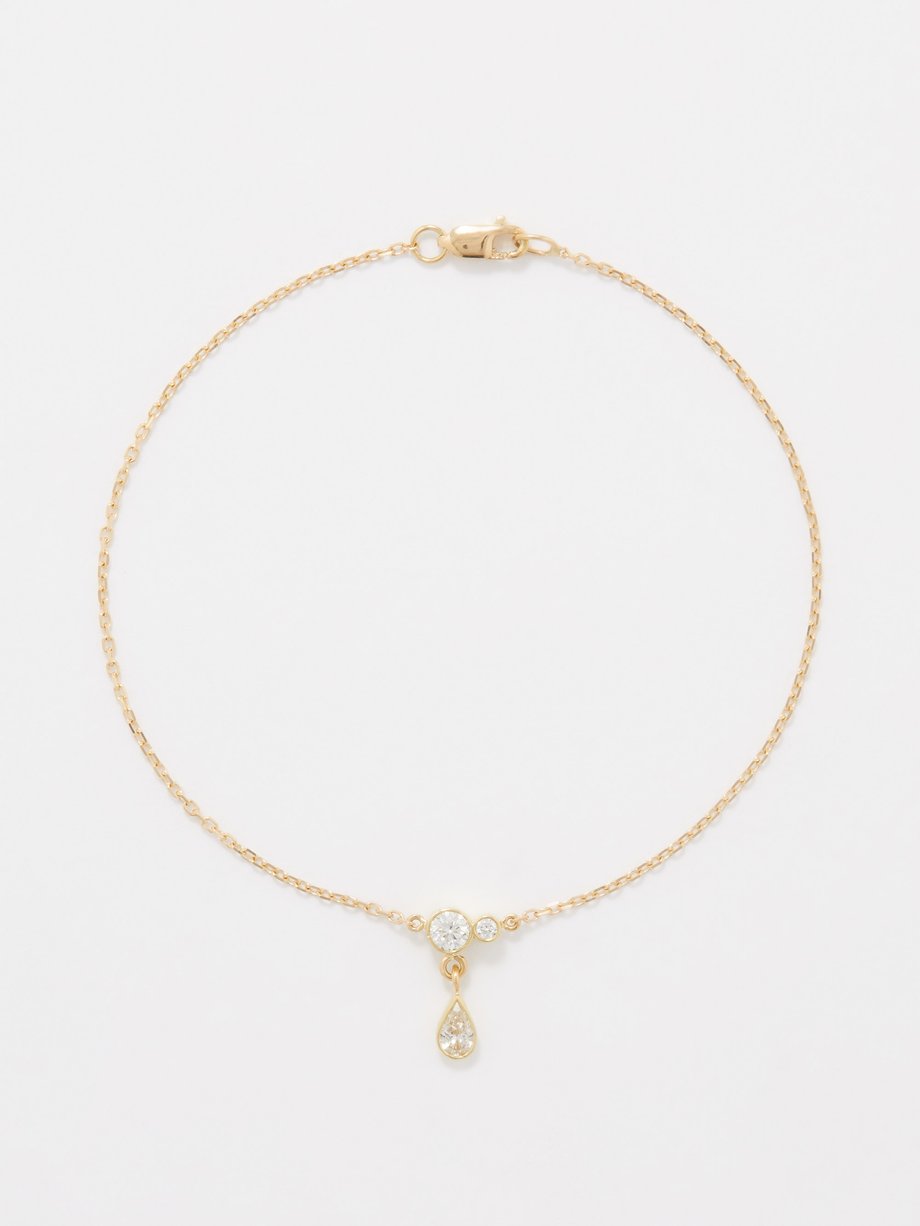 KATKIM (Katkim) Pear Serif diamond & 18kt gold bracelet