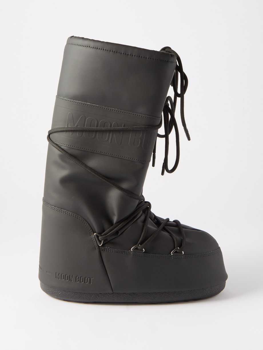 Moon Boot Black Icon Nylon Snow Boots