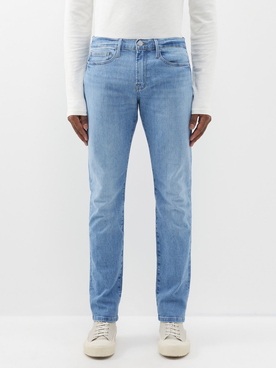 FRAME L'Homme organic-cotton blend slim-leg jeans