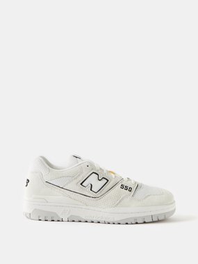 New Balance BB550 suede and mesh trainers