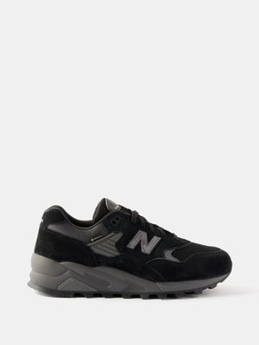 New Balance 580 suede and mesh trainers