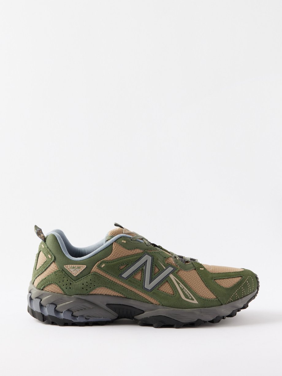 Green 610V1 suede and mesh trainers | New Balance | MATCHES UK