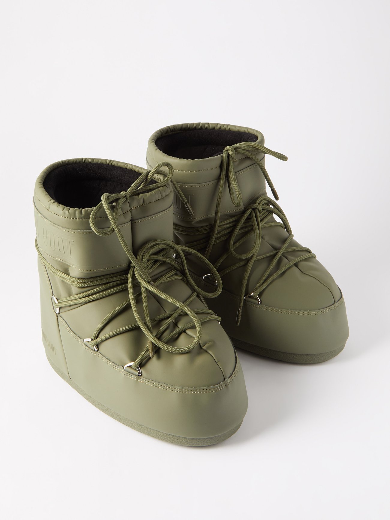 Moon Boot - Icon Khaki Rubber Boots - 45/47 - Green