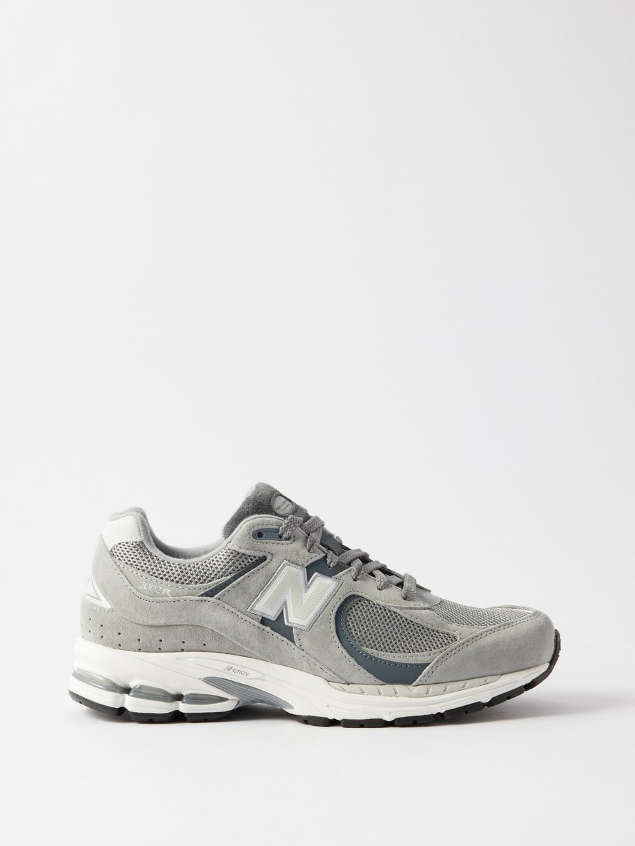 Grey 2002R suede and mesh trainers | New Balance | MATCHES UK